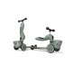 Тротинетка Scoot and Ride HKick 1 Lifestyle green lines с кош отпред